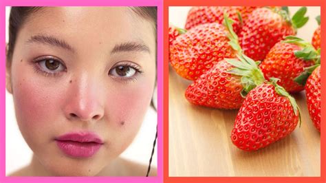 strawberry makeup for women.